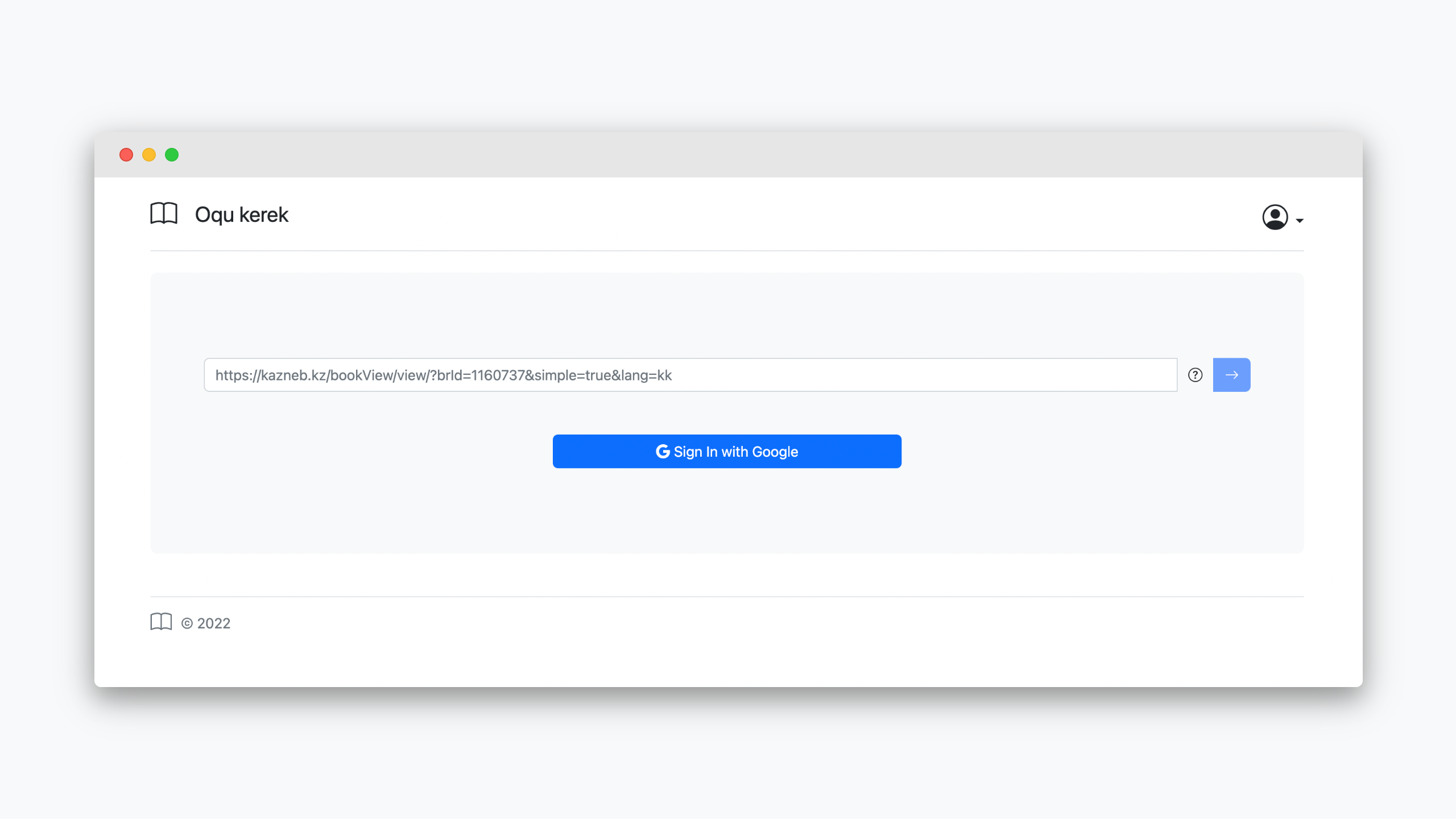 Sign-in with Google account